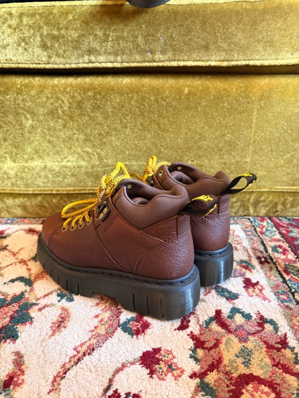 Dr. Martens Brown Leather Boots - Picture 3 of 5
